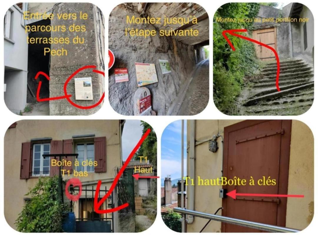 Hebergements Entiers Two Homes T1 Bas Or T1 Haut -Aux Terrasses Du Pech Foix Ngoại thất bức ảnh